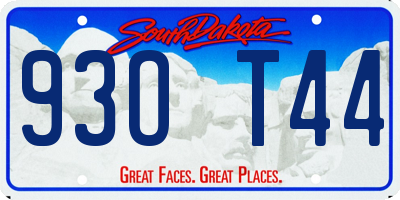 SD license plate 93OT44