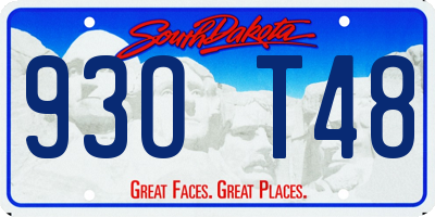 SD license plate 93OT48