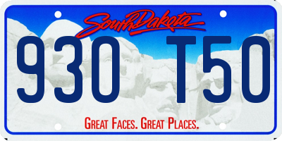 SD license plate 93OT50