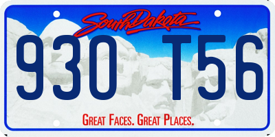 SD license plate 93OT56