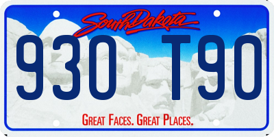 SD license plate 93OT90