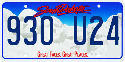 SD license plate 93OU24