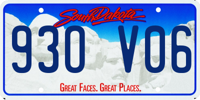 SD license plate 93OV06