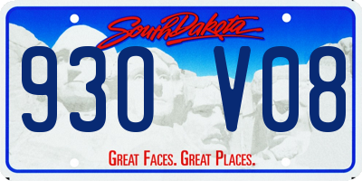 SD license plate 93OV08