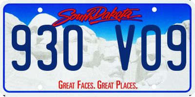 SD license plate 93OV09
