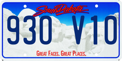 SD license plate 93OV10