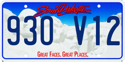 SD license plate 93OV12