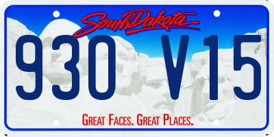SD license plate 93OV15