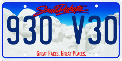 SD license plate 93OV30