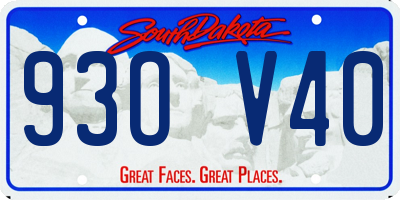 SD license plate 93OV40