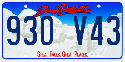 SD license plate 93OV43
