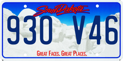 SD license plate 93OV46