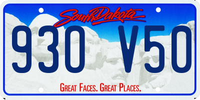 SD license plate 93OV50
