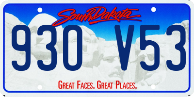 SD license plate 93OV53