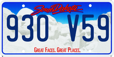 SD license plate 93OV59