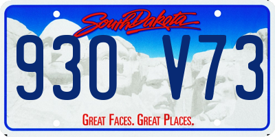SD license plate 93OV73