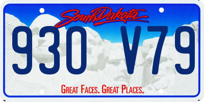 SD license plate 93OV79