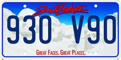 SD license plate 93OV90