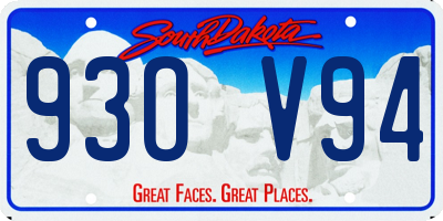 SD license plate 93OV94