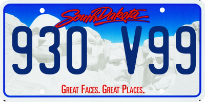 SD license plate 93OV99