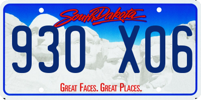 SD license plate 93OX06