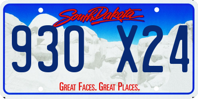 SD license plate 93OX24