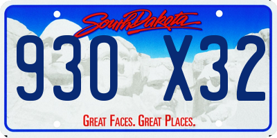 SD license plate 93OX32