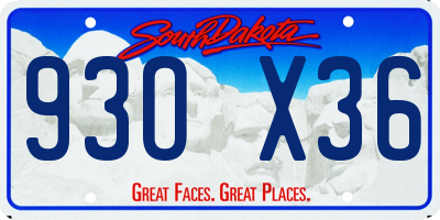 SD license plate 93OX36