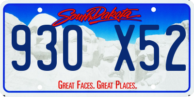 SD license plate 93OX52