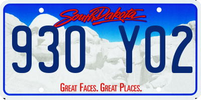 SD license plate 93OY02