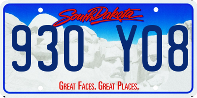 SD license plate 93OY08