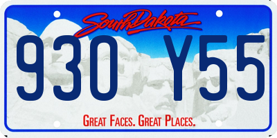 SD license plate 93OY55