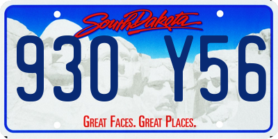 SD license plate 93OY56