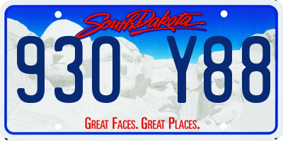 SD license plate 93OY88