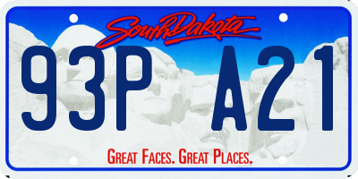 SD license plate 93PA21