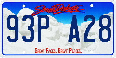 SD license plate 93PA28