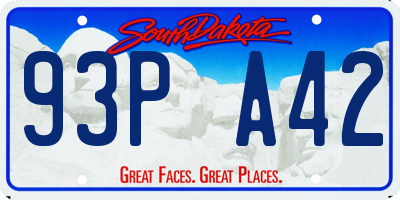 SD license plate 93PA42