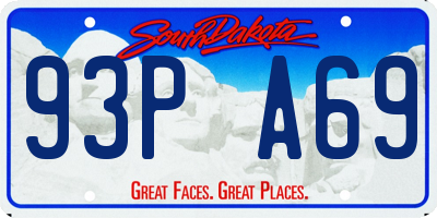 SD license plate 93PA69