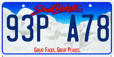 SD license plate 93PA78