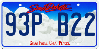 SD license plate 93PB22