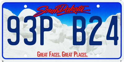 SD license plate 93PB24