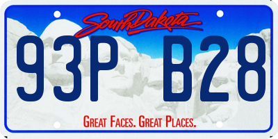 SD license plate 93PB28