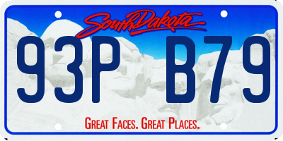 SD license plate 93PB79