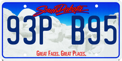 SD license plate 93PB95