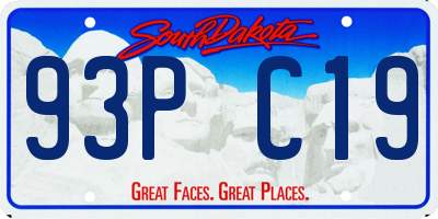 SD license plate 93PC19
