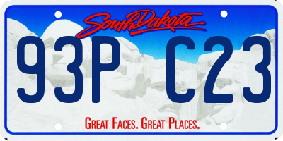 SD license plate 93PC23