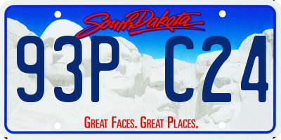SD license plate 93PC24