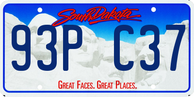 SD license plate 93PC37