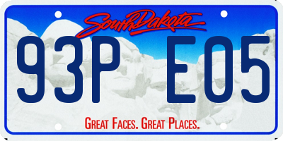SD license plate 93PE05