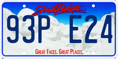 SD license plate 93PE24